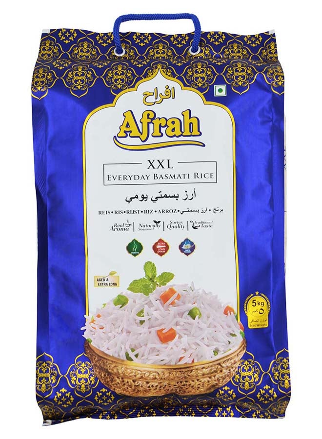 Afrah VVIP Premium Long Grain Everyday XXL Basmati Rice 5kg