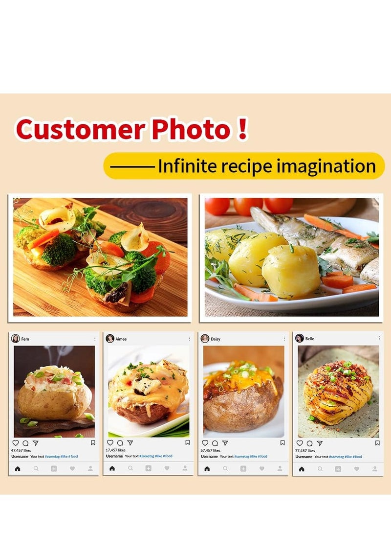 Microwave Baked Potato Cooker As Seen On Tv Cooks In Minutes Tender & Fluffy,baking Potato Cooker For Microwave Oven,Twice Baked Potatoes Steamer,Microwave Baked Potato Bag Upgrade BPA-free - Image 4