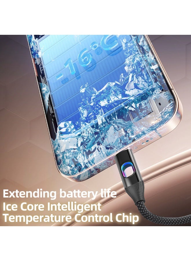 هامزون كابل شحن سريع USB Type C إلى Type C بقوة 60 وات بطول 1 متر، سلك شاحن USB-C مضفر من النايلون لأجهزة iPhone وSamsung Galaxy S24/S23 Ultra وMacBook Pro/Air وiPad Pro وXiaomi وOnePlus وHuawei، يدعم تقنية PD بقوة 60 وات/100 وات - Image 2