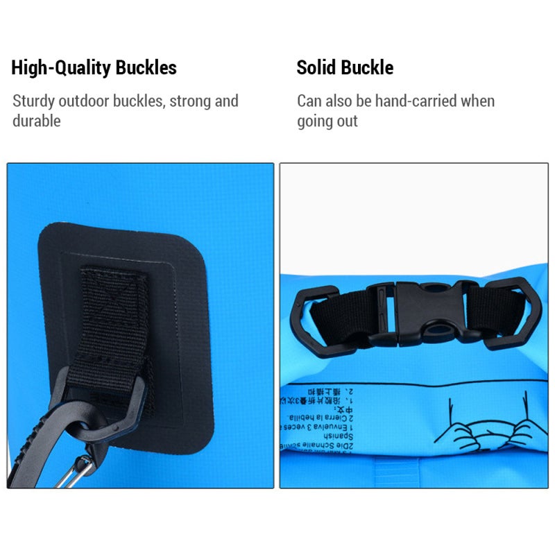 Waterproof Bag 30L Backpack PVC Material High Frequency Seaming - High-Quality Buckles Durable Design for Outdoor Sports Camping Gear - Image 2