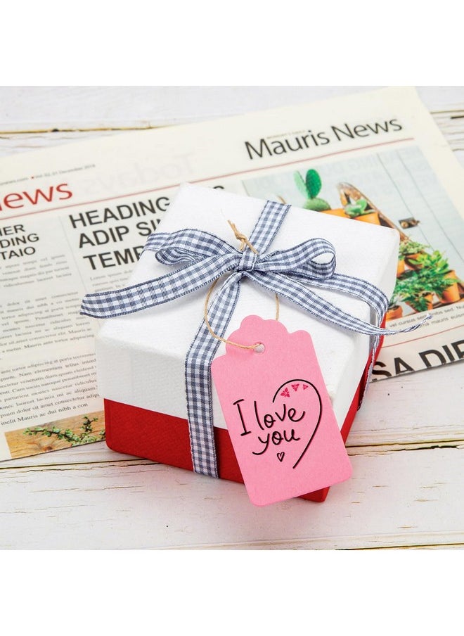 Koogel 100Pcs Gift Tags With Strings(3.3 * 1.8Inch) Kraft Paper Tags 10 Assorted Colors Hanging Labels For Diy Crafts Baby Shower Wedding Birthday Gift  - Image 5