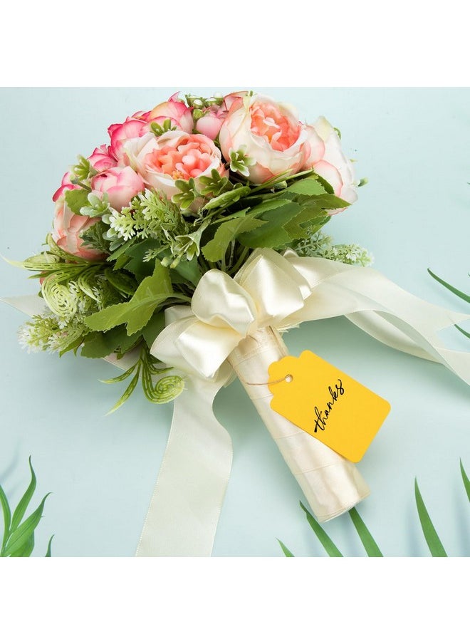 Koogel 100Pcs Gift Tags With Strings(3.3 * 1.8Inch) Kraft Paper Tags 10 Assorted Colors Hanging Labels For Diy Crafts Baby Shower Wedding Birthday Gift  - Image 4