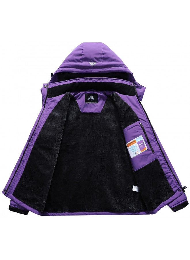 MOERDENG MOERDENG Women's Waterproof Ski Jacket Warm Winter Coat Outdoor Windbreaker Hiking Snowboarding Jacket  - Image 2