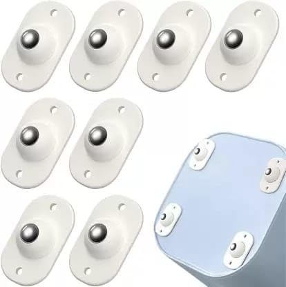 Bosney Self Adhesive Mini Swivel Casters WheelsUniversal Wheels at The Bottom of The Storage Box Swivel Caster Wheels 360 Degree Rotation Pulley Pack Of 8 Pcs