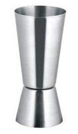 Dynore Set of 2- Stainless Steel Lid ash Tray and 2 peg Measure Double Sided - Image 3