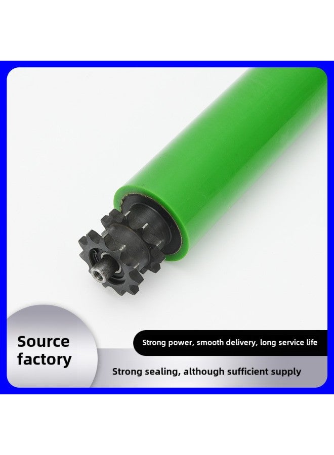 Rubber-coated Sprocket Roller Assembly Line Transmission Multi-band Power Roller Polyurethane Stainless Steel Power Rubber-coated Roller-Specifications:Rubber-coated Roller - Image 4