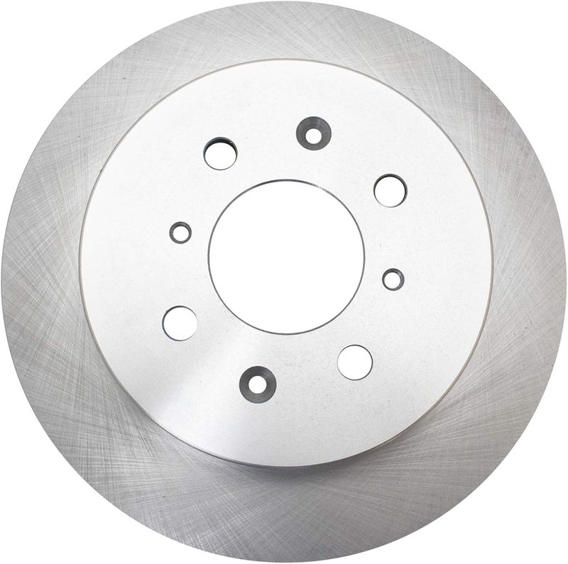 TRQ Rear Brake Rotors Set Solid Compatible with 2002-2003 Honda Civic - Image 5
