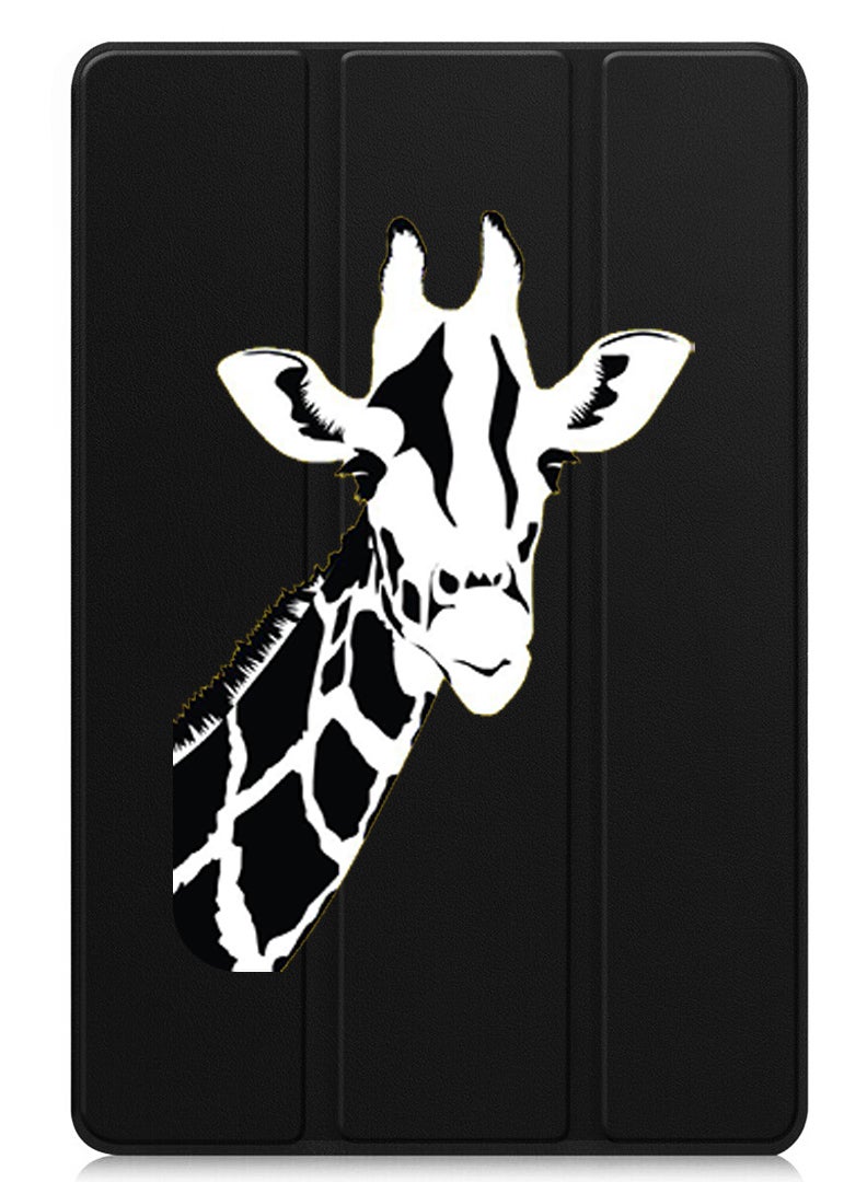 Theodor Protective Flip Case For Samsung Galaxy Tab S6 Lite (2024) With Trifold Stand Auto Wake Sleep Shockproof Cover Giraffe - Image 1