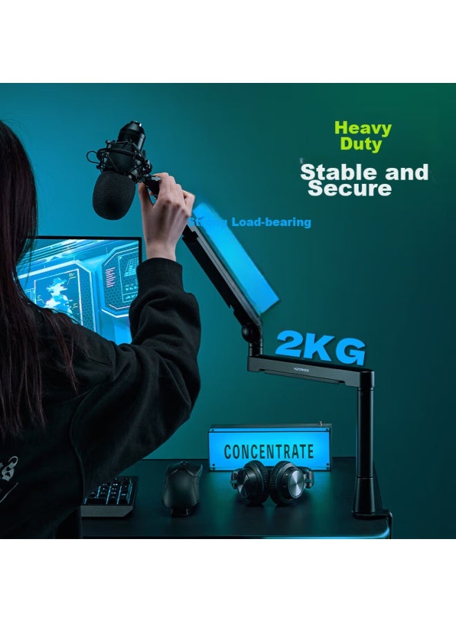 Humanex Songnen X Microphone Stand, Desktop Suspension Bracket, For Karaoke, And Recording, 2kg Load Capacity, Shock-resistant, Three-stage Detachable, nidirectional Folding, Ax-3 - Image 3