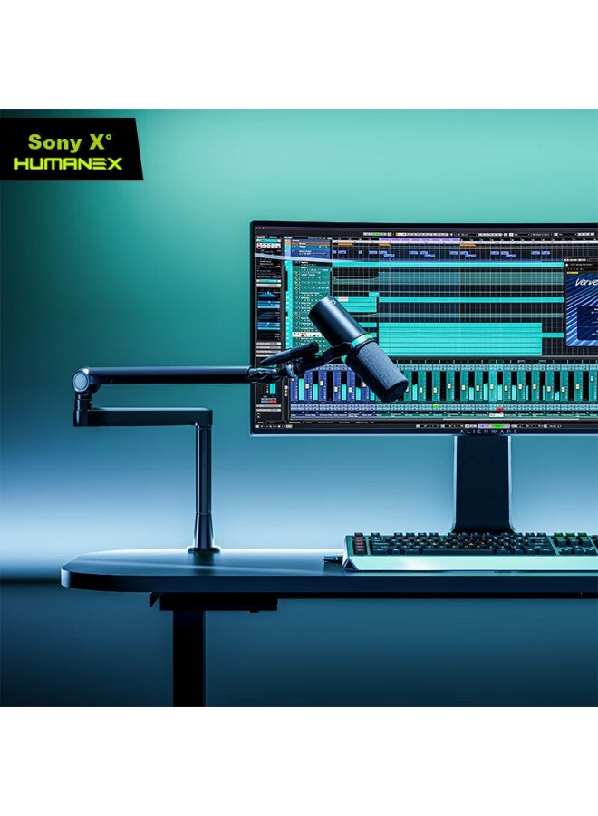 Humanex Songnen X Microphone Stand, Desktop Suspension Bracket, For Karaoke, And Recording, 2kg Load Capacity, Shock-resistant, Three-stage Detachable, nidirectional Folding, Ax-3 - Image 1