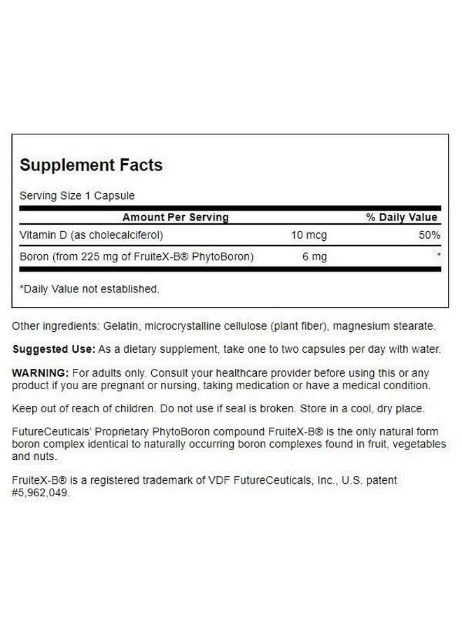 SWANSON سوانسون فيتامين د وبورون 60 كبسولة - Image 2