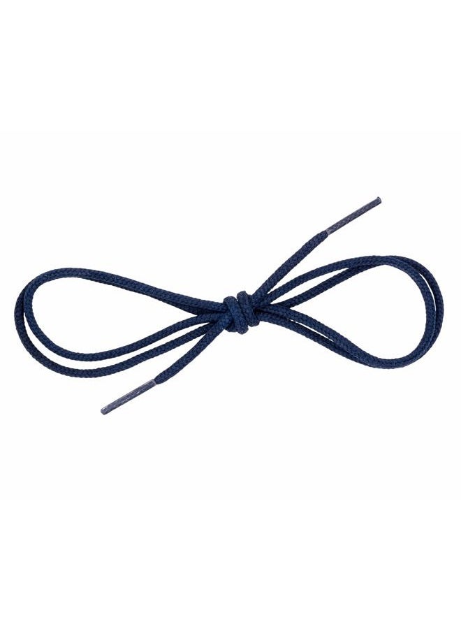 Benchmark Basics Dress Shoe Laces - 1/10" (2.5mm) Round Waxed Shoelaces - Choice of Color & Length - 27”, 30", 33" or 36", Navy Blue, 30 Inch - Image 3