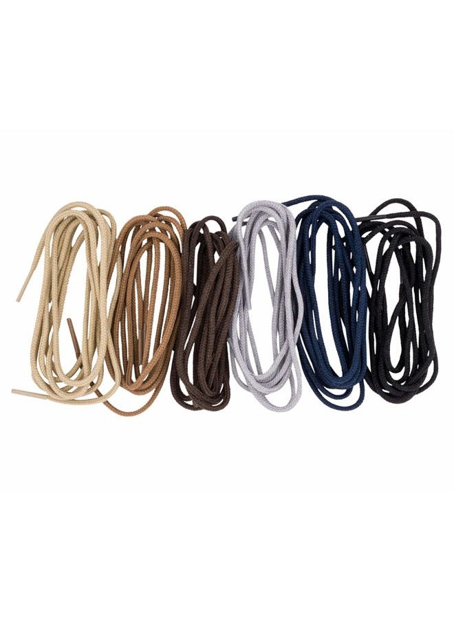 Benchmark Basics Dress Shoe Laces - 1/10" (2.5mm) Round Waxed Shoelaces - Choice of Color & Length - 27”, 30", 33" or 36", Navy Blue, 30 Inch - Image 5