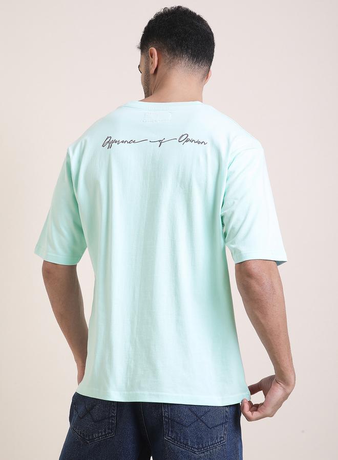 Difference of Opinion Men Oversized Slogan Print T-Shirt - Image 3