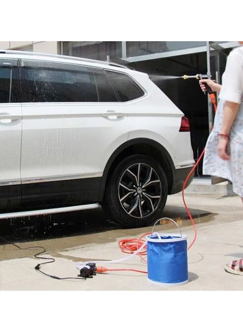 AROAQ 100W 12v Portable High Pressure Cleaning Pump 160PSI Car Garden Pet Electric Cleaning Pump Kit - Image 2