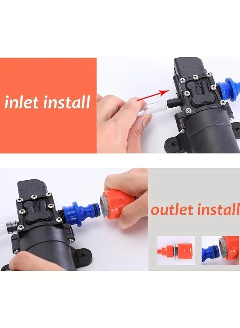 AROAQ 100W 12v Portable High Pressure Cleaning Pump 160PSI Car Garden Pet Electric Cleaning Pump Kit - Image 3