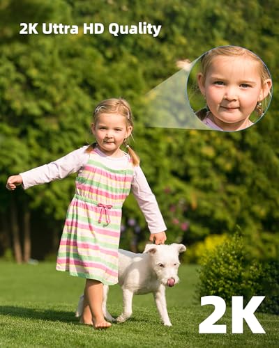 CKK 2K Security Cameras Outdoor 24G5G Wireless Home Security Camera Corded Power360 PTZ Motion Detection Color Night Vision 2Way Talk Waterproof Audible Floodlight Alarm Works with Alexa - Image 3
