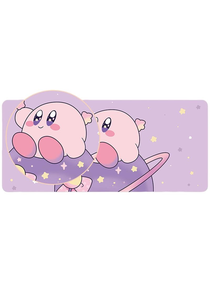 Y&D - Kirby Gaming Mouse Pad Extended Large Mat Desk Pad Stitched Edges Mousepad Long Mouse Pad And Non-Slip Rubber Base Mice Pad 800X300X4mm - Image 1