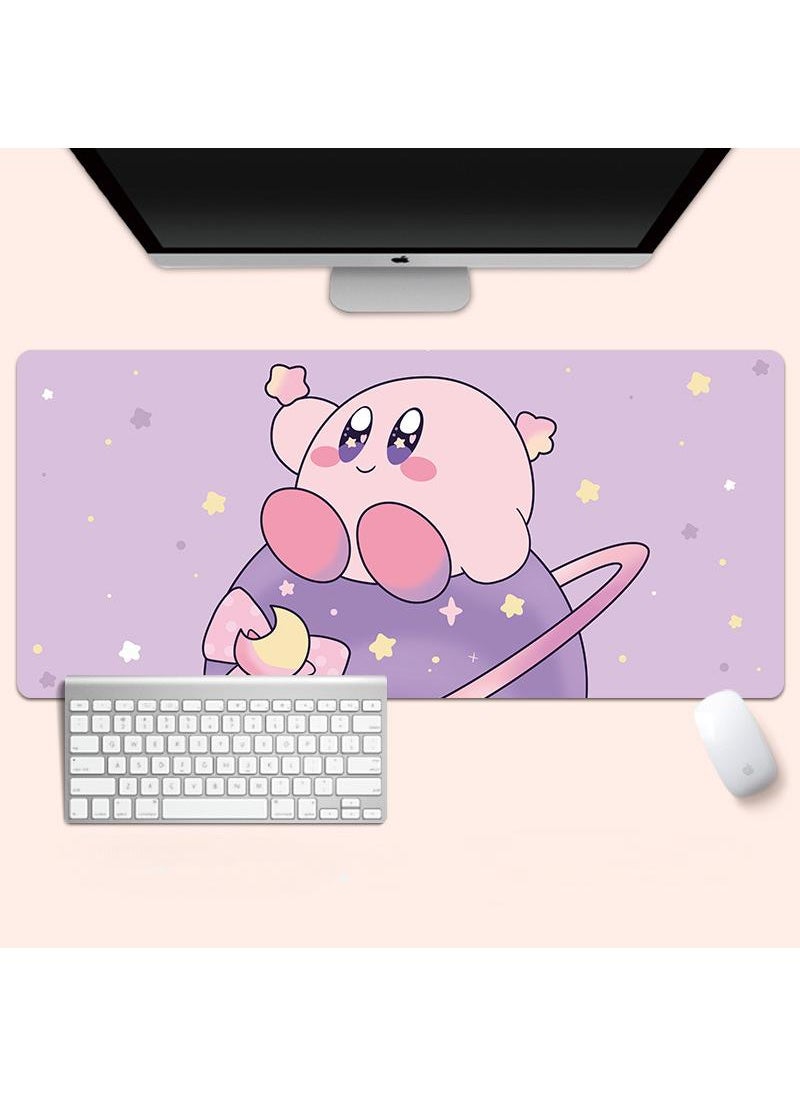 Y&D - Kirby Gaming Mouse Pad Extended Large Mat Desk Pad Stitched Edges Mousepad Long Mouse Pad And Non-Slip Rubber Base Mice Pad 800X300X4mm - Image 1