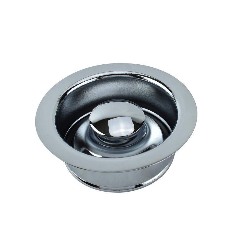 KEENEY K5417 Universal Garbage Disposal Flange and Stopper Fits Standard 312Inch Openings Polished Chrome