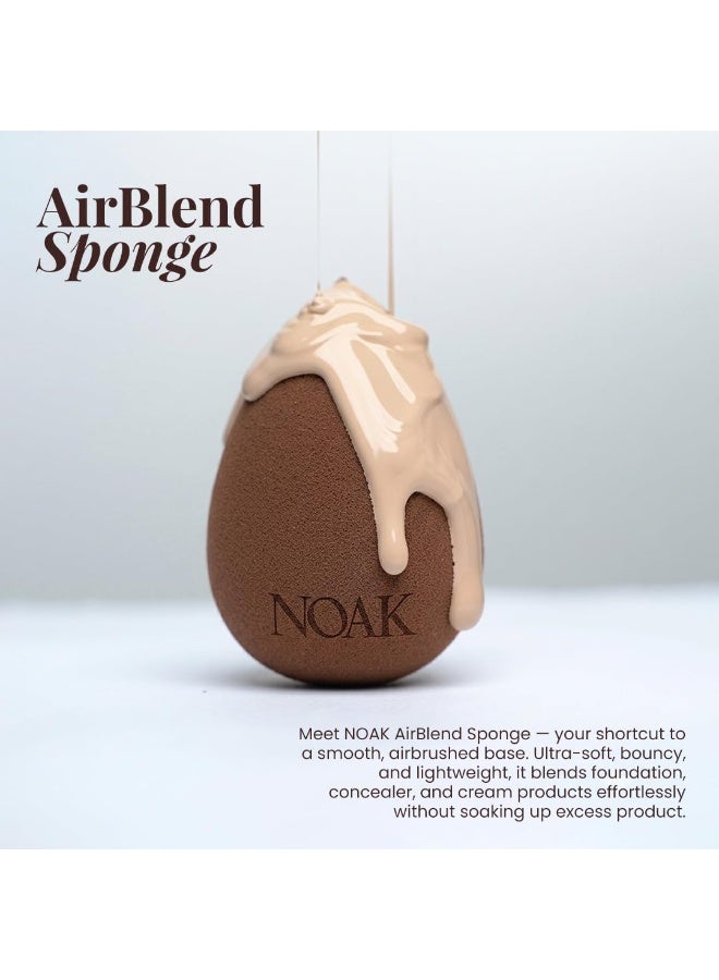 Noak إسفنجة المكياج NOAK AirBlend | إسفنجة دمج ناعمة (بيوتي بلندر) | دمج مثالي لكريم الأساس والكونسيلر | خالية من اللاتكس | قابلة لإعادة الاستخدام - Image 2