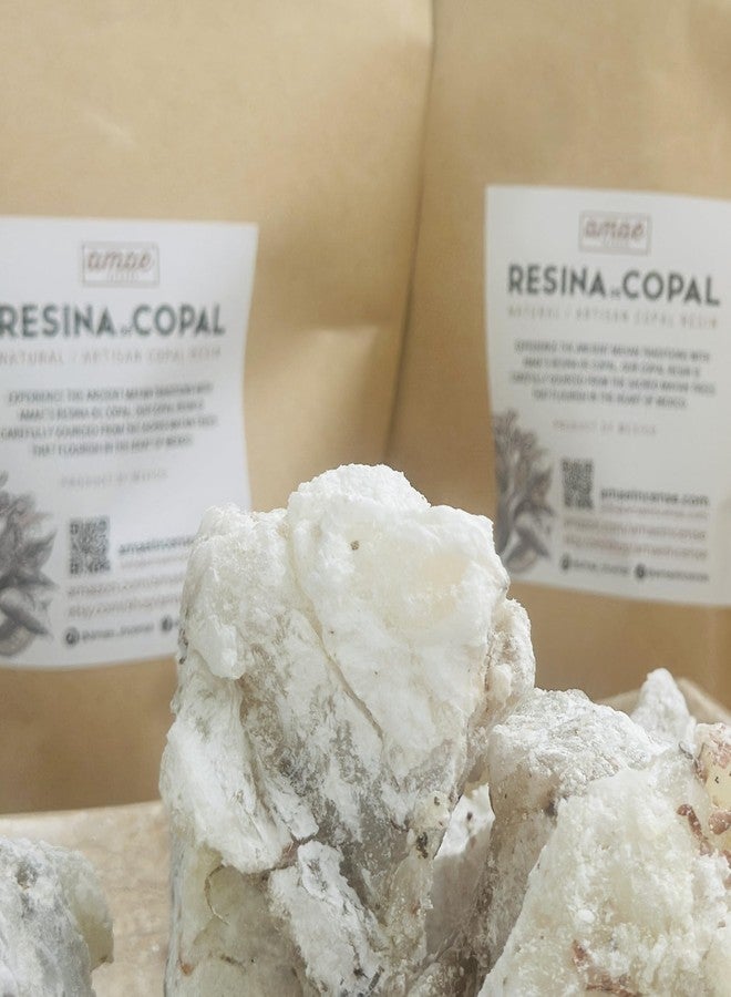 amae INCENSE Copal from México 100% Pure Natural Organic White Mayan Copal Rocks 3.5 Ounces / 100GRS. to Preserve The Aroma Comes in Pieces. - Image 4