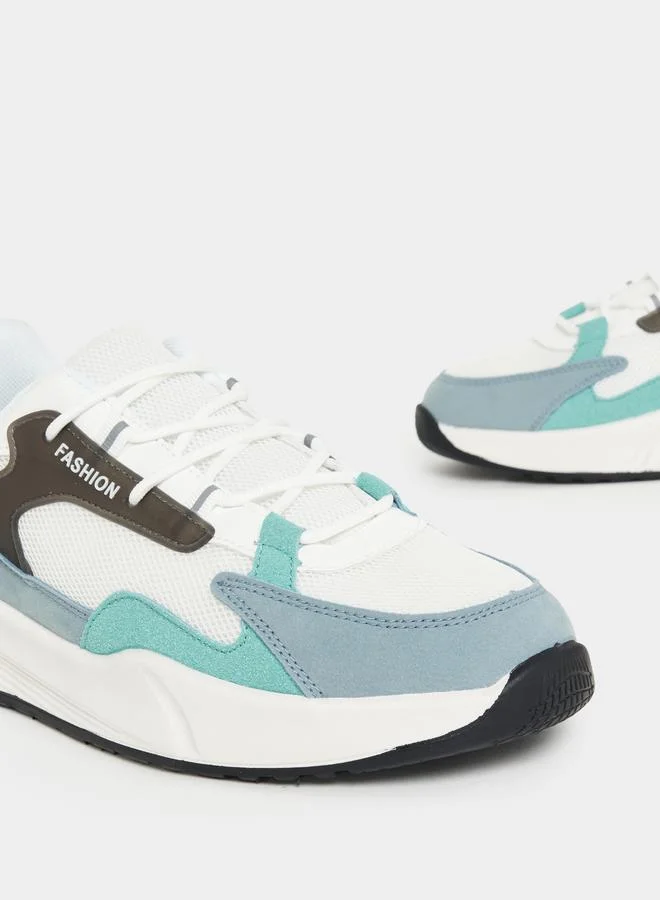Styli Active Color Block Max Cushioning Sole Color Pop Sneakers