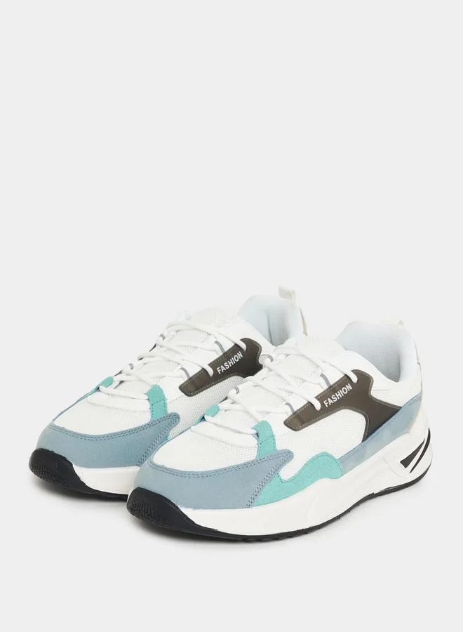 Styli Active Color Block Max Cushioning Sole Color Pop Sneakers