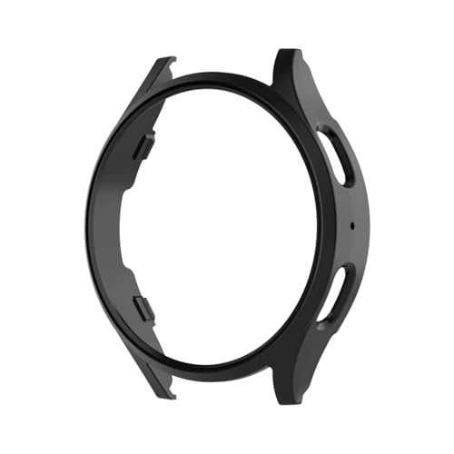 T Teclusive Protective Slim Bumper Case Compatible for Galaxy Watch 4 44mm | Curved Hard Shell Bumper Side Edge Protection Cover for Watch 4 4.4 cm (Black, 44mm) - Image 1