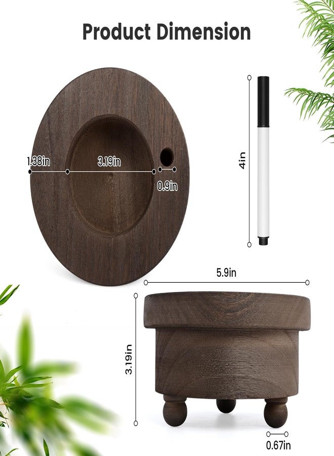EIPTLOS Wooden Cup Holder with Marker Slot, Disposable Plastic Paper Cup Organizer Cup Holder Dispenser Mug Dispenser for Parties Farmhouse Bar Party Decor - Image 3