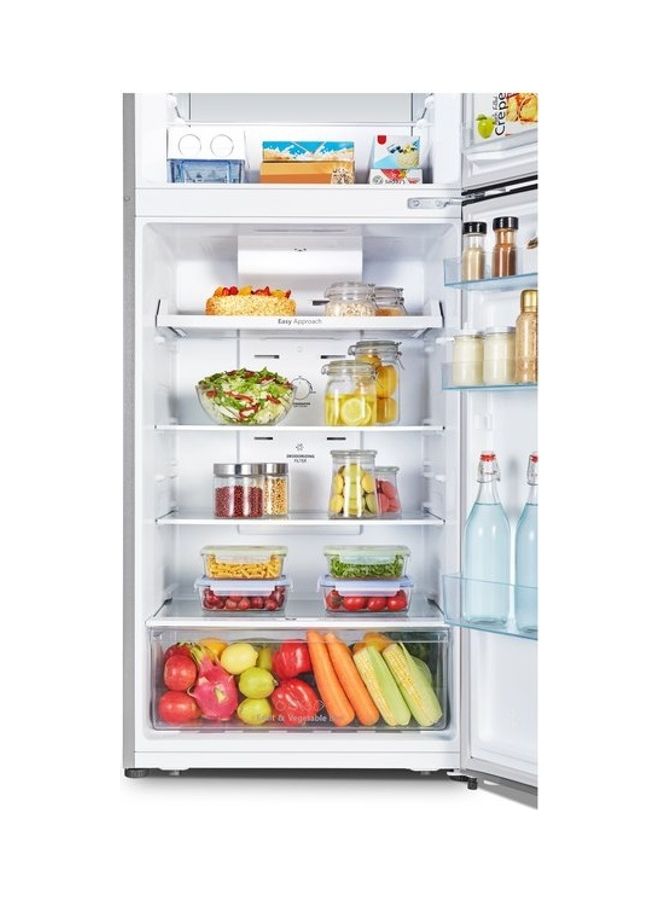Hisense 488L Gross/ 375L Net Capacity Double Door Top Mount No Frost  Refrigerator With Recessed Handle,Led Interior Light 220 W RT488N4ASU Stainless Steel - Image 2