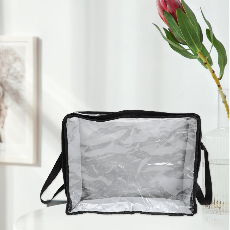 Large Clear Hat Storage Bag Foldable Hat Storage Case with Handles for Home Dorm - Image 5