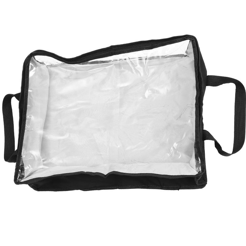 Large Clear Hat Storage Bag Foldable Hat Storage Case with Handles for Home Dorm - Image 1
