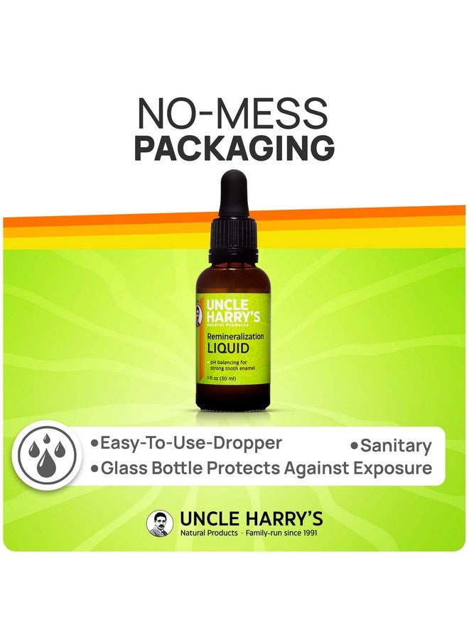 Uncle Harry's Natural & Fluoridefree Remineralization Liquid For Tooth Enamel Freshens Breath & Strengthens Teeth (2 Pack 1 Oz.) - Image 5