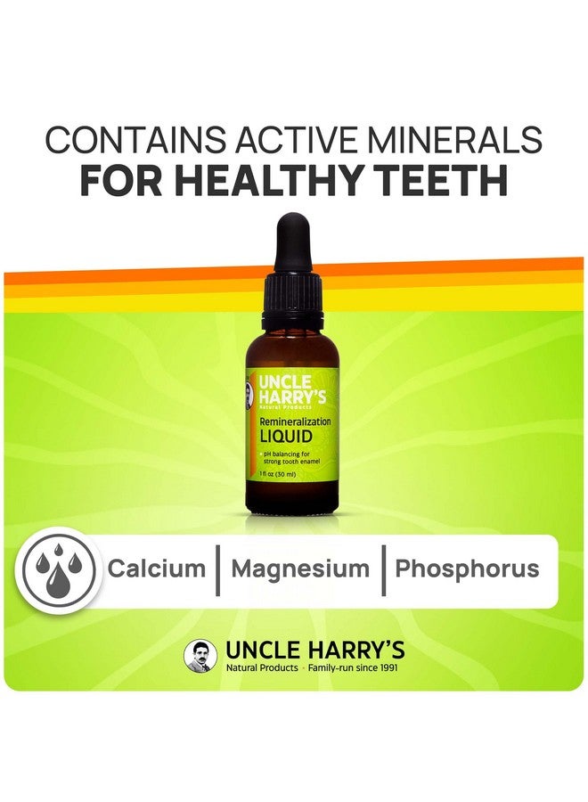 Uncle Harry's Natural & Fluoridefree Remineralization Liquid For Tooth Enamel Freshens Breath & Strengthens Teeth (2 Pack 1 Oz.) - Image 3