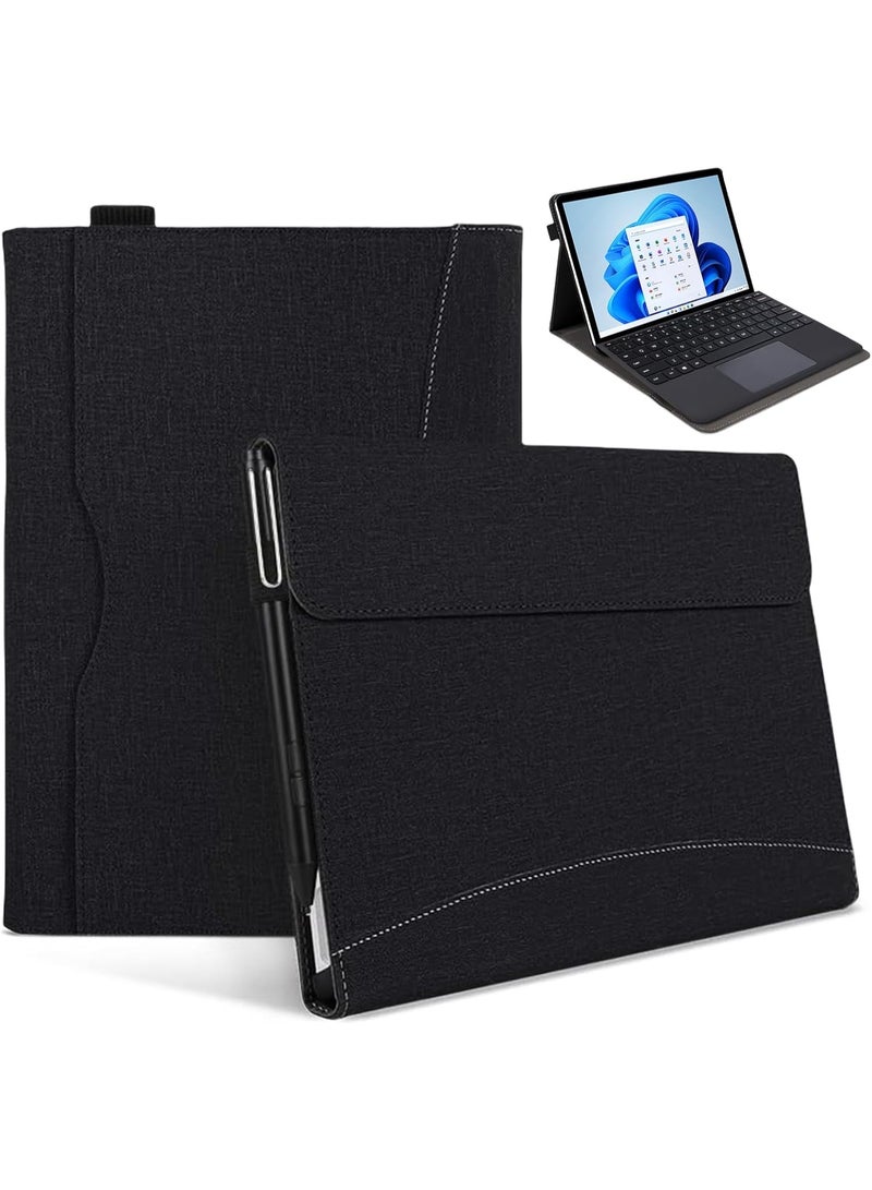 Protective Case for Microsoft Surface Pro 8/9/10/11, Hard Shell, Scratch-Resistant, Black - Image 1