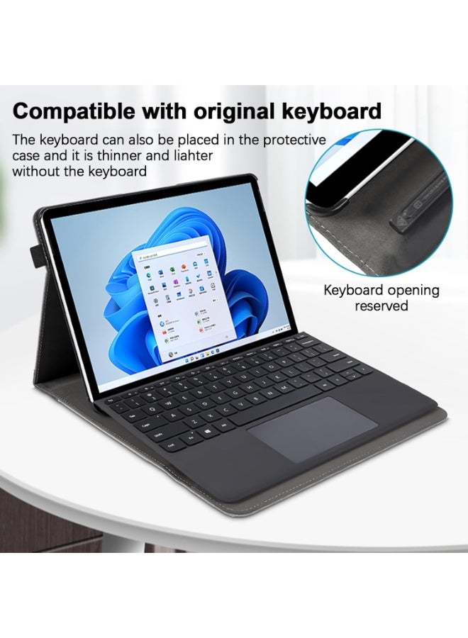 Protective Case for Microsoft Surface Pro 8/9/10/11, Hard Shell, Scratch-Resistant, Black - Image 4
