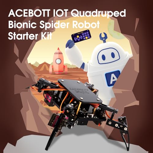 ACEBOTT Science Kits Spider Robot Building Kit STEM Crawling Robot Gifts for Kids Boys Ages 812 Girls Scientific Coding Robotic Technic Creative DIY Toys for Birthday - Image 5