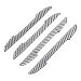 TANGSEN 4Pcs Universal Real Carbon Fiber with 2mm Twill Woven Texture Door Edge Guard Paint Scratch Bumper Protector Anti Door Slam Silver Protective Pad Sticker Film for SUV Truck - Image 2