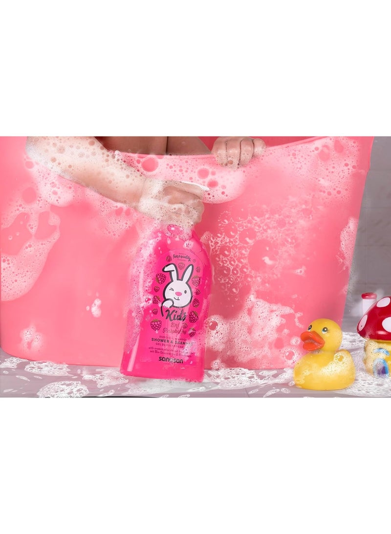 سانوسان شامبو وجل استحمام سانوسان كيدز 2 في 1 - بخلاصة التوت البري - بزيت الزيتون العضوي وبروتين الحليب - تركيبة لطيفة - Image 4