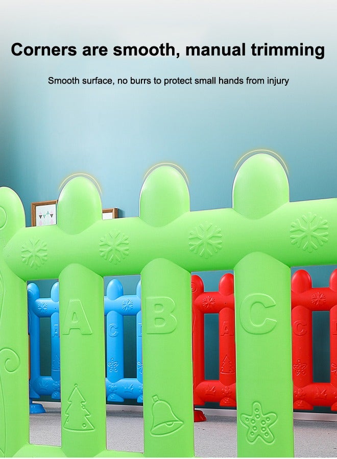 JSAITOYS 4-Piece Kindergarten Fence Baby Play Game Protection Child Safety Plastic Fences - Image 3