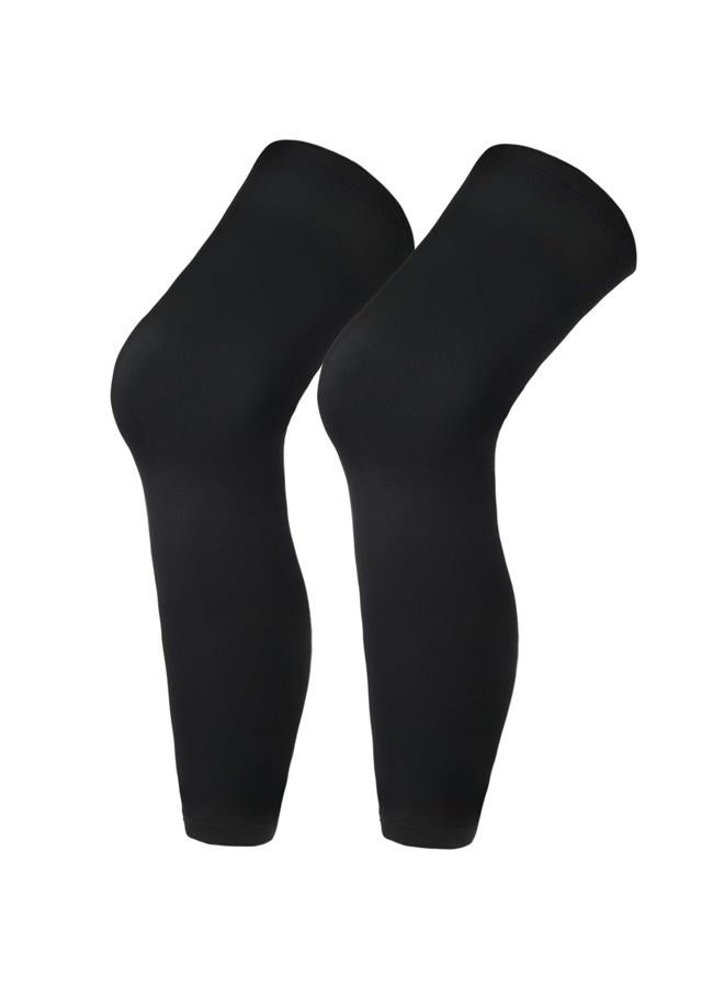 APLZGMG Compression Leg Sleeve, Basketball Leg Sleeve Full Length Sports Cycling Leg Sleeves Knee Brace Undersleeve for Men Women Running - Image 1