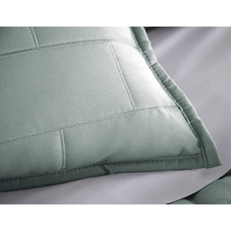 Southshore Fine Living, Inc. Twin Daybed Comforter Set, Piece Twin Bedding Set with Daybed Cover, 3 Pillow Shams, Bed Skirt, Throw Pillow - Day Bed Quilt Set, Brickyard Teal - Image 3