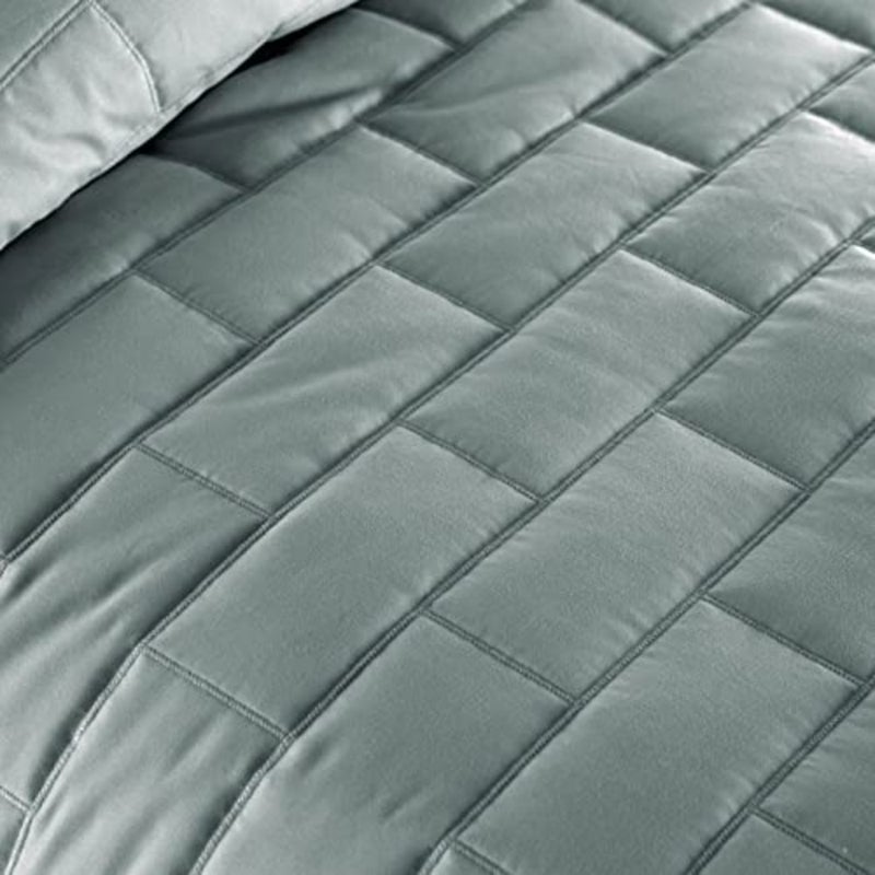 Southshore Fine Living, Inc. Twin Daybed Comforter Set, Piece Twin Bedding Set with Daybed Cover, 3 Pillow Shams, Bed Skirt, Throw Pillow - Day Bed Quilt Set, Brickyard Teal - Image 4