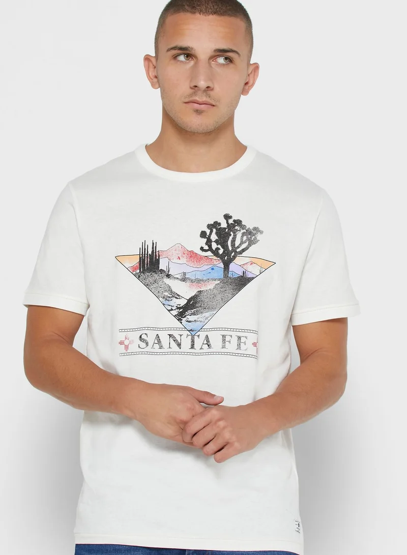 JACK & JONES Santa Fe Regular Fit Crew Neck T-Shirt