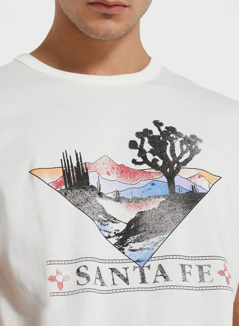 JACK & JONES Santa Fe Regular Fit Crew Neck T-Shirt