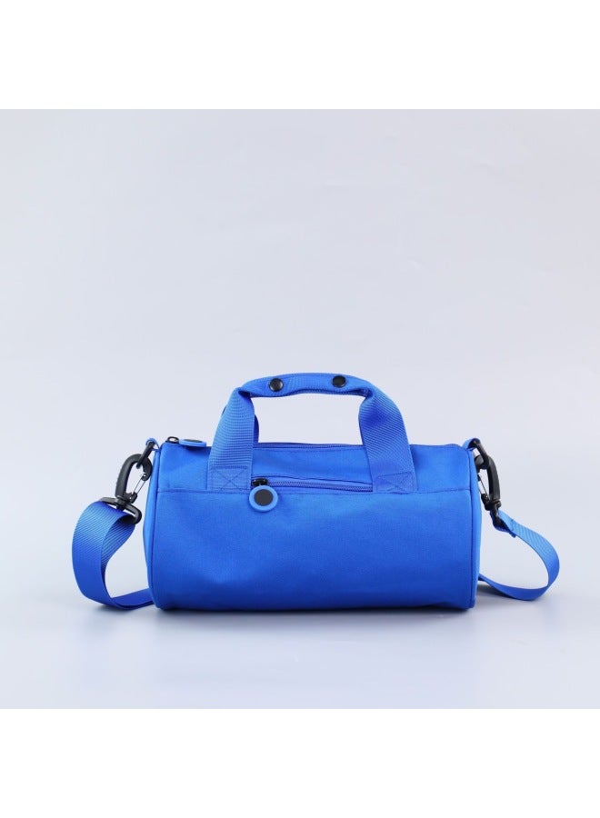 Cylinder Bag Yoga Dance Leisure Sports Bag Commuter Handbag Fashion All-match Shoulder Crossbody Bag-Color:Peach Powder-Size:Small - Image 3