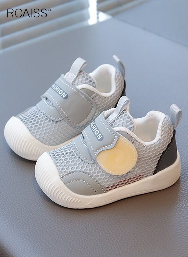 roaiss Baby Walking Shoes with Hollow-carved Design, Infant Sneakers with Anti-collision Round-toe and Anti-slip Design, Breathable Outdoor Shoes for Little Kids  - Image 2