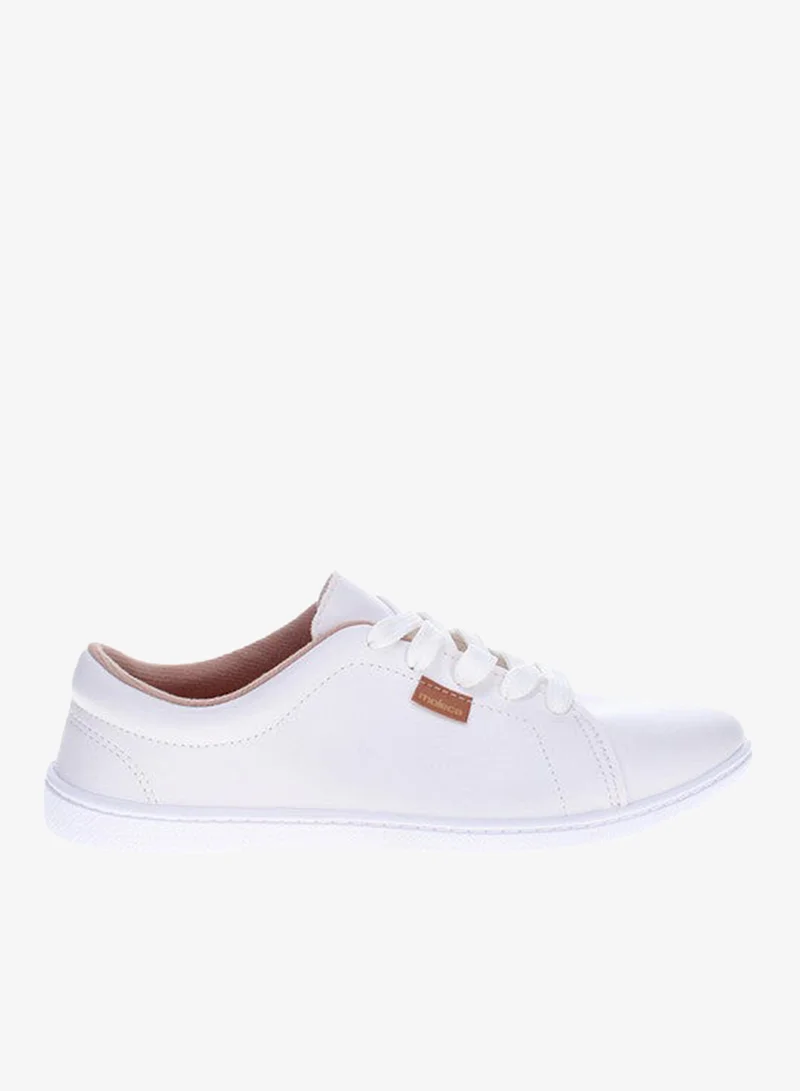 MOLECA Moleca Ladies Closed/Flat Shoes White | Made In Brazil