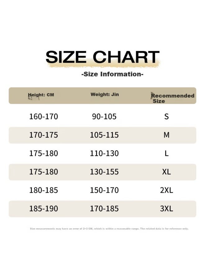 Vancamel Men's Jeans Comfortable Loose Straight Fit Trendy Korean Casual Fashion Light Blue M - Image 3